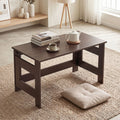 Folding Coffee Table – Portable Low Floor Table with Foldable Legs for Living Room