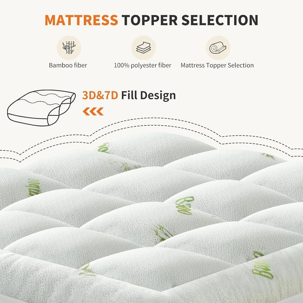 Mattress Protector Encasement Bamboo Viscose Machine Washable