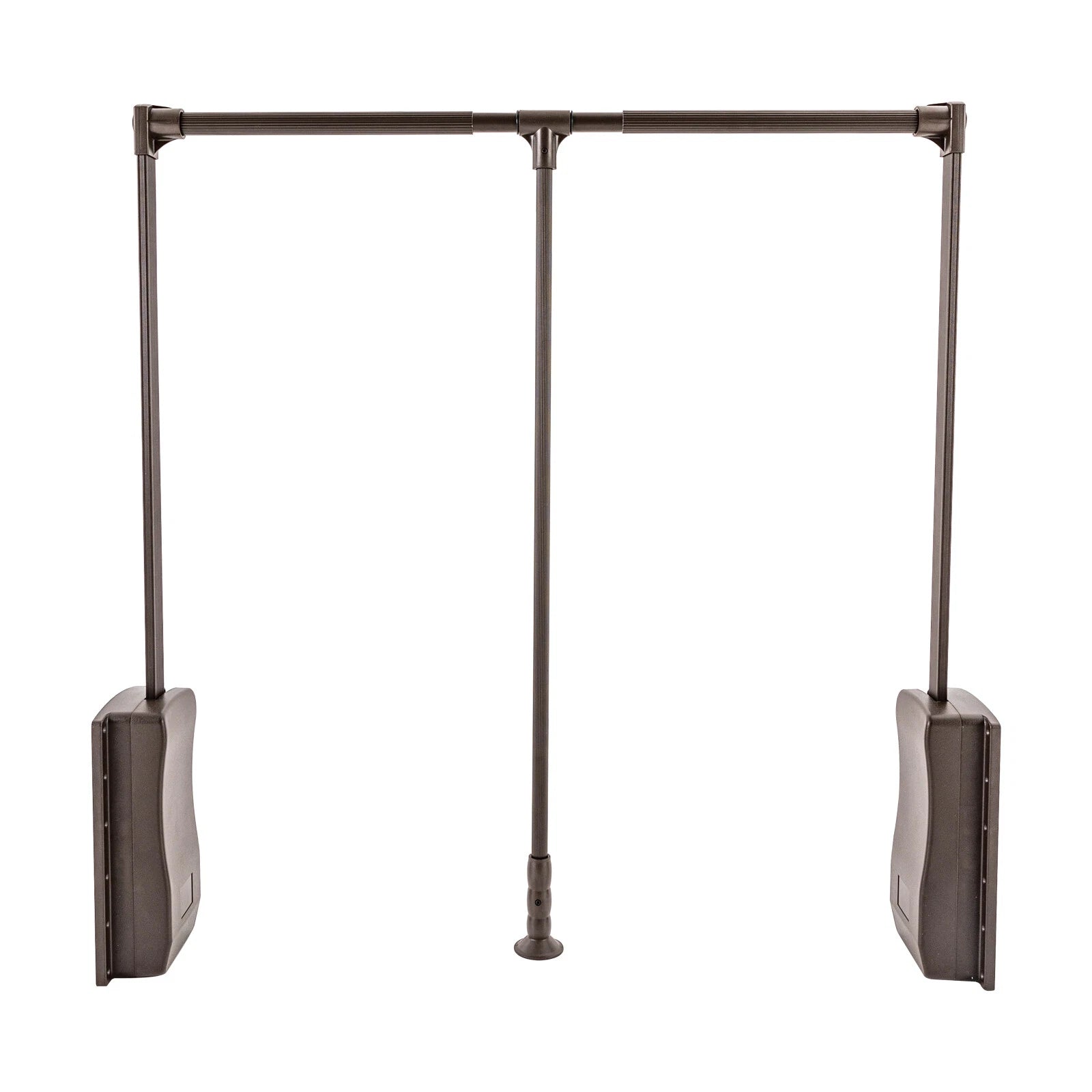 Adjustable Pull-Down Closet Rod – Soft-Close Wardrobe Lift, 35–47" Aluminum Hanging Rack, 55 lb Capacity