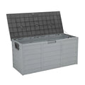 75 Gallon Outdoor Storage Deck Box with Wheels – Weatherproof Patio & Garden Storage Bin, 260L