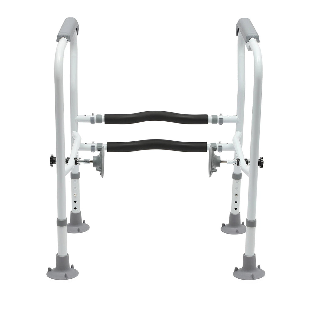 Toilet Safety Rail Frame Adjustable Grab Bar 330lbs Handicap Elderly Support