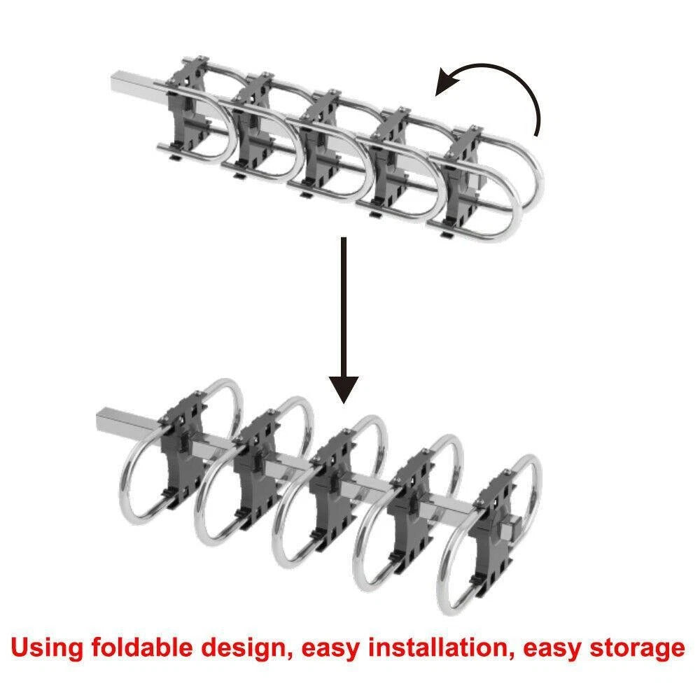 Long-Range Outdoor TV Antenna – 990 Miles, Motorized 360° Rotation, 36dB Amplifier, 4K/1080P HD, VHF/UHF/FM