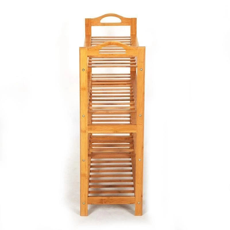 4-Tier Bamboo Shoe Rack – Space-Saving Storage Organizer for Entryway, Closet & Living Room