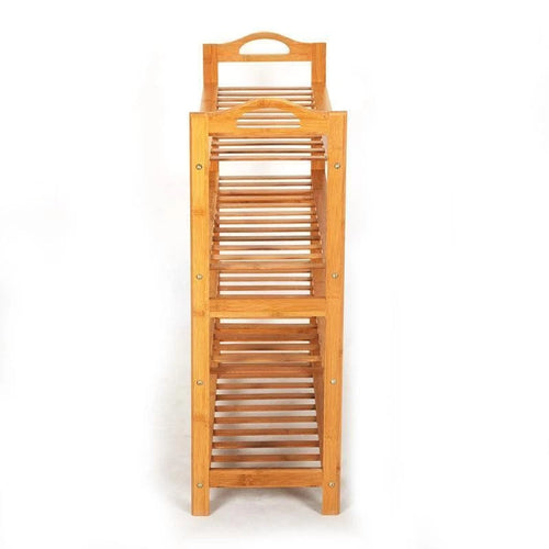 4-Tier Bamboo Shoe Rack – Space-Saving Storage Organizer for Entryway, Closet & Living Room