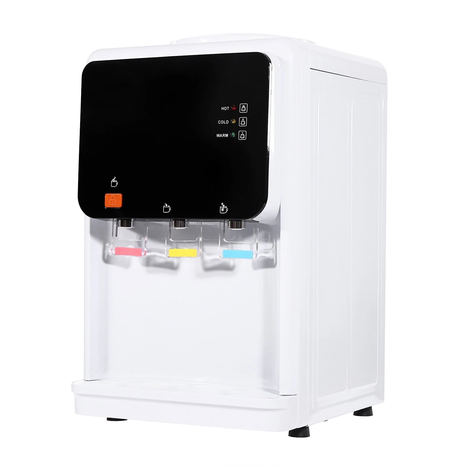 Countertop Hot & Cold Water Dispenser Electric Bottle-Top Cooler 110V White