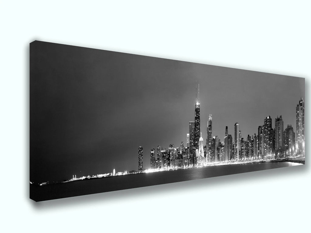 Modern Canvas Wall Art Print 12x36– Abstract Home Decor, Rolled or Ready-to-Hang | Living Room, Bedroom, Office