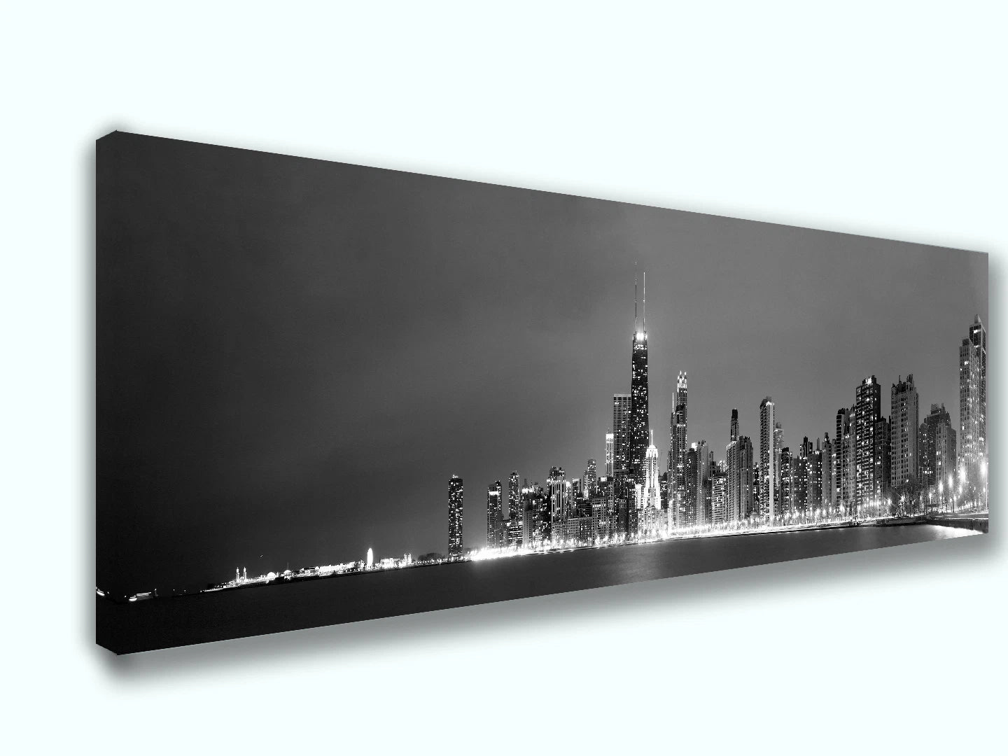 Modern Canvas Wall Art Print 12x36– Abstract Home Decor, Rolled or Ready-to-Hang | Living Room, Bedroom, Office