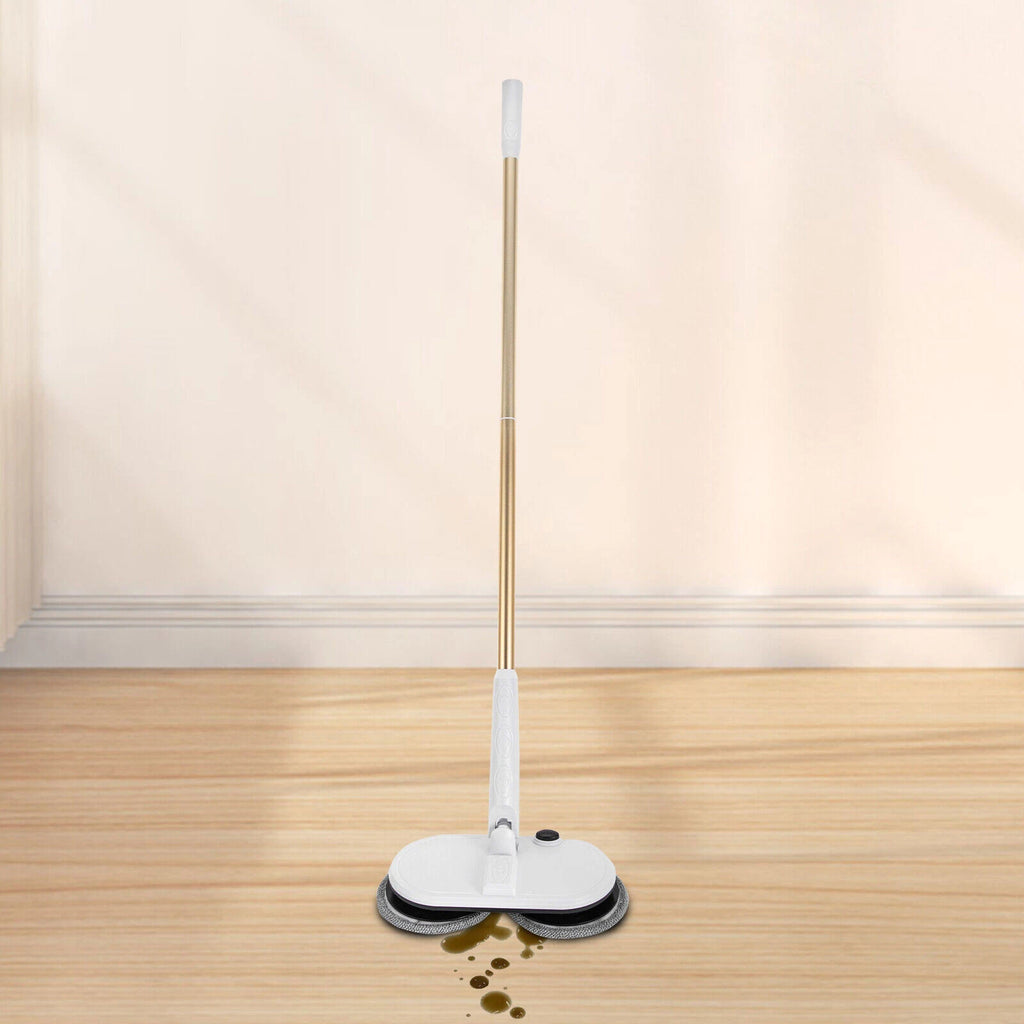 Electric Cordless Mop Rotating Spin Floor Scrubber Rechargeable USB Charging