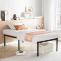 Twin Bed Frame Heavy Duty Steel Metal Platform Black 75x57in New