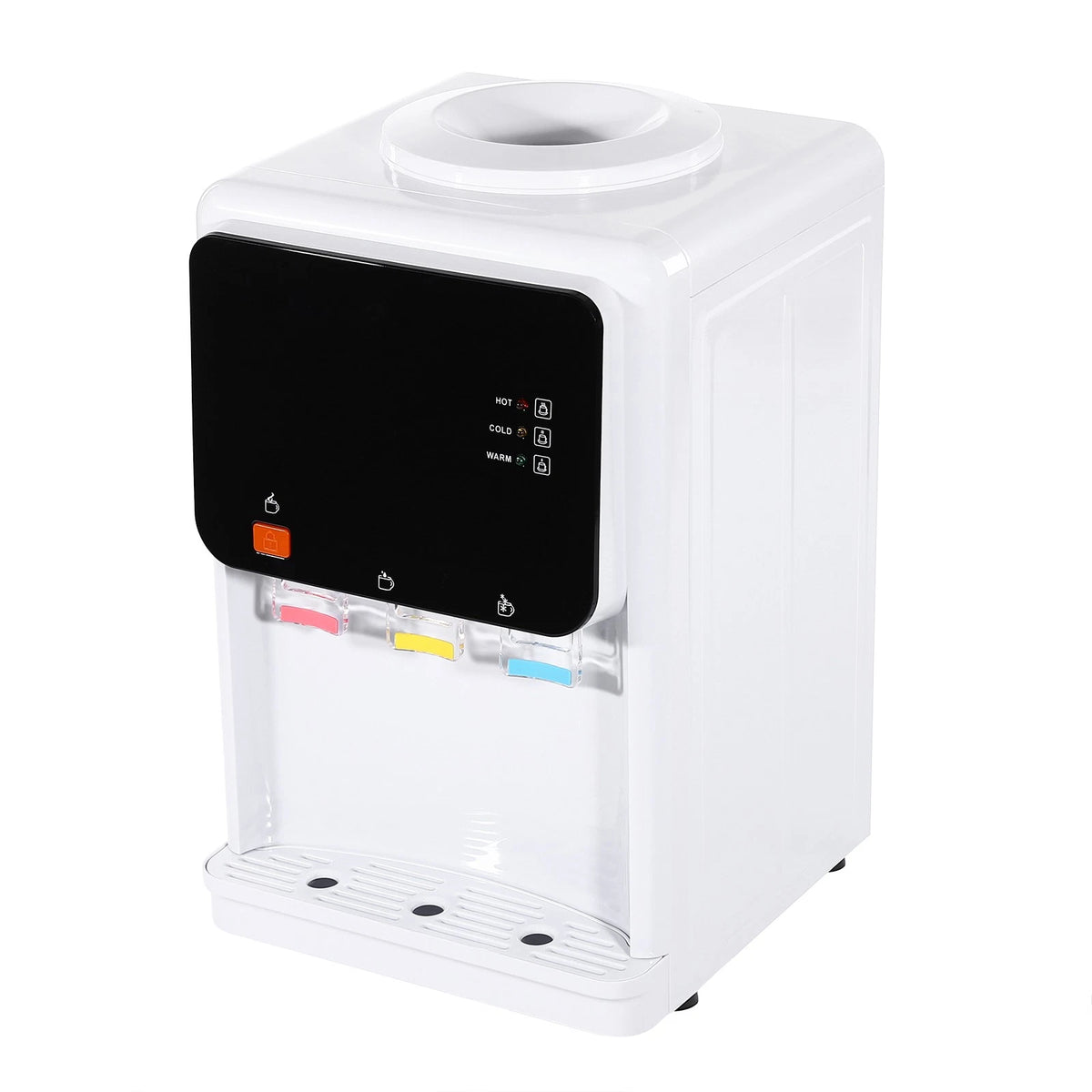 Countertop Hot & Cold Water Dispenser Electric Bottle-Top Cooler 110V White