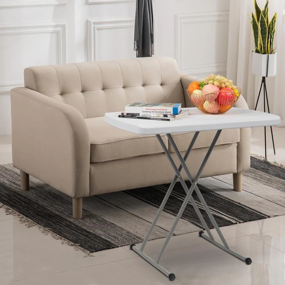 Portable Folding Table with Adjustable Height | Lightweight HDPE Table for Indoor & Outdoor Use