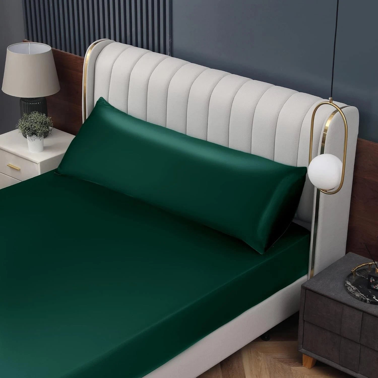 Satin Body Pillow Case 20x54 Silky Soft Envelope Closure
