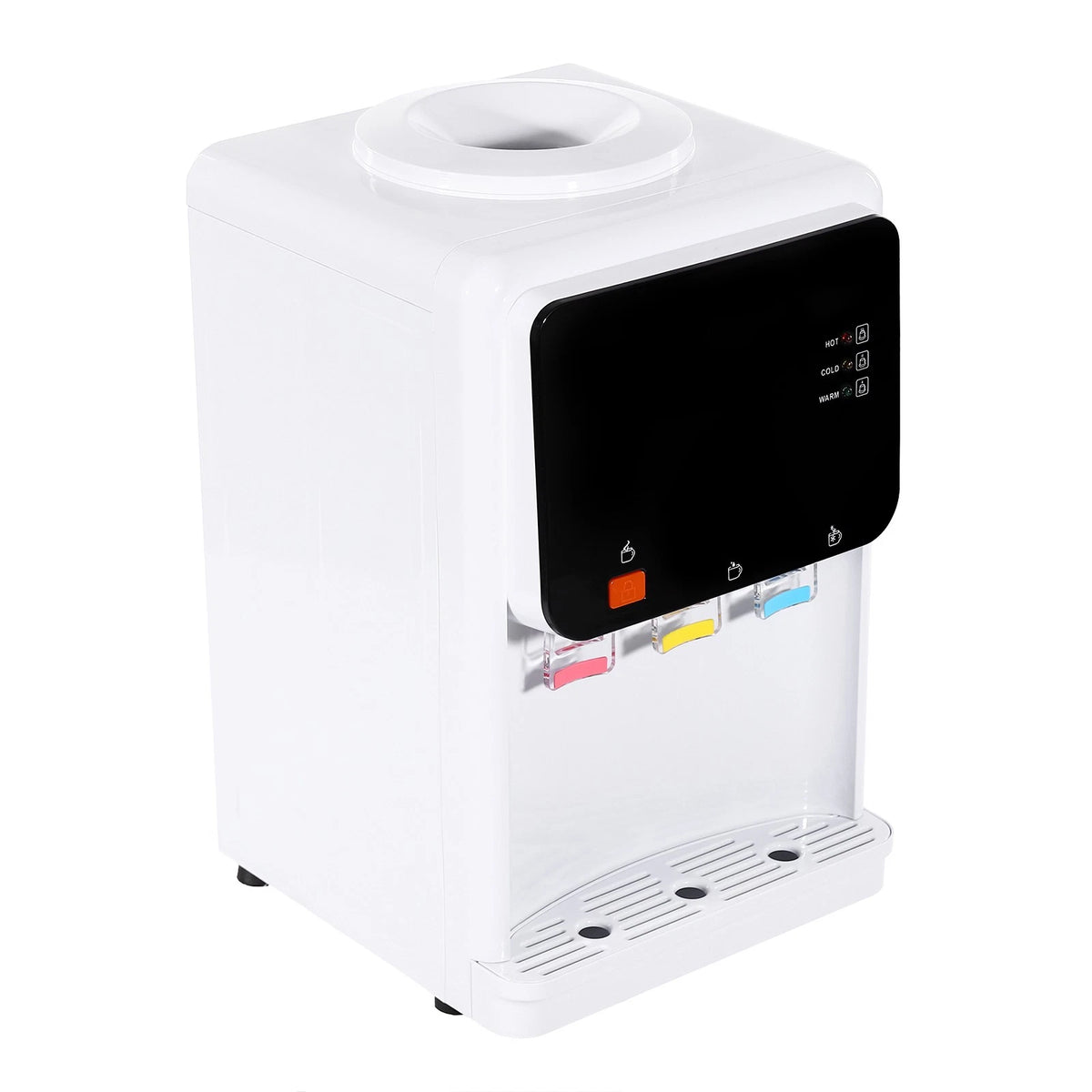 Countertop Hot & Cold Water Dispenser Electric Bottle-Top Cooler 110V White