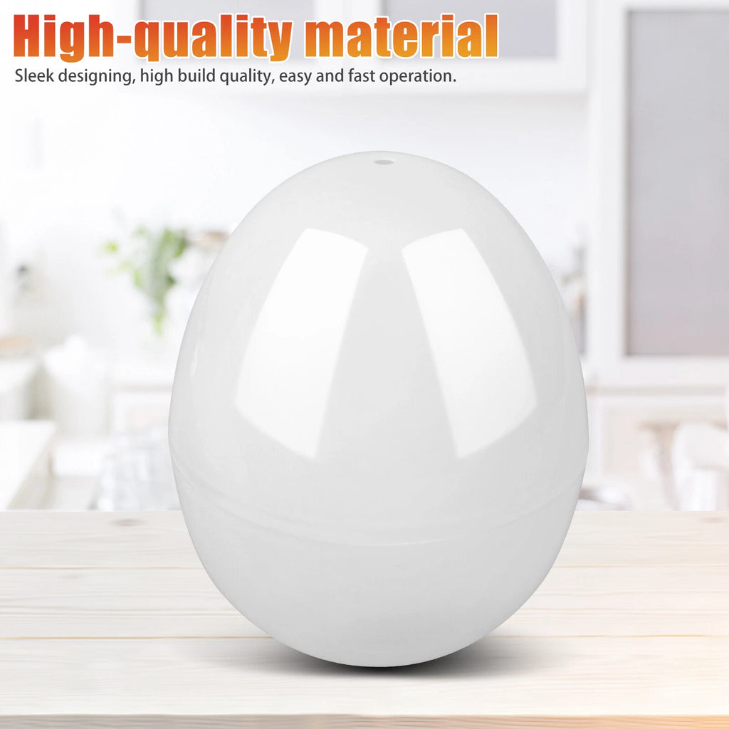 Egg Boiler Microwave Cooker Steamer for 4 Eggs Hard Soft Boiled No Pierce