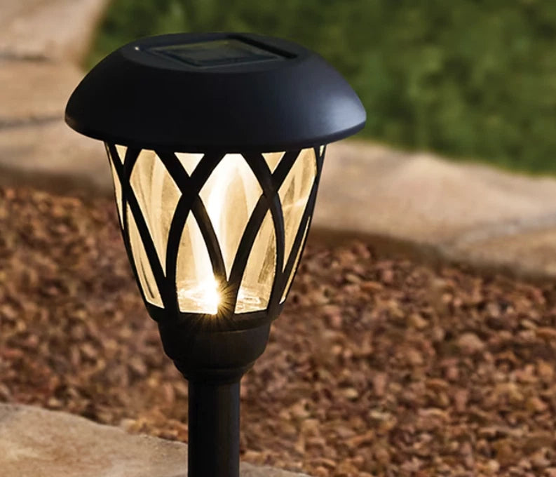 Solar Pathway Lights 6-Pack – Outdoor LED Lattice Lights, Dusk to Dawn, Waterproof Garden Lighting