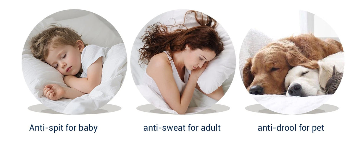 Waterproof Pillow Protector Cover – Zippered, Noiseless & Breathable 4x24