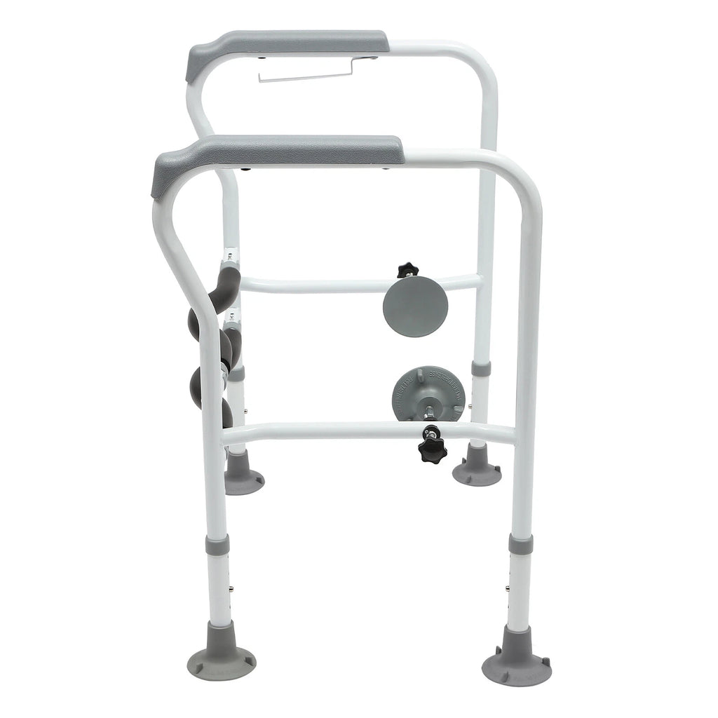 Toilet Safety Rail Frame Adjustable Grab Bar 330lbs Handicap Elderly Support