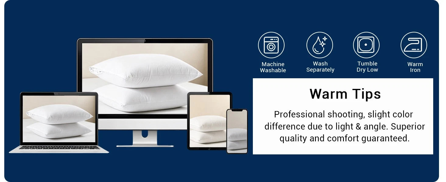 Waterproof Pillow Protector Cover – Zippered, Noiseless & Breathable 4x24