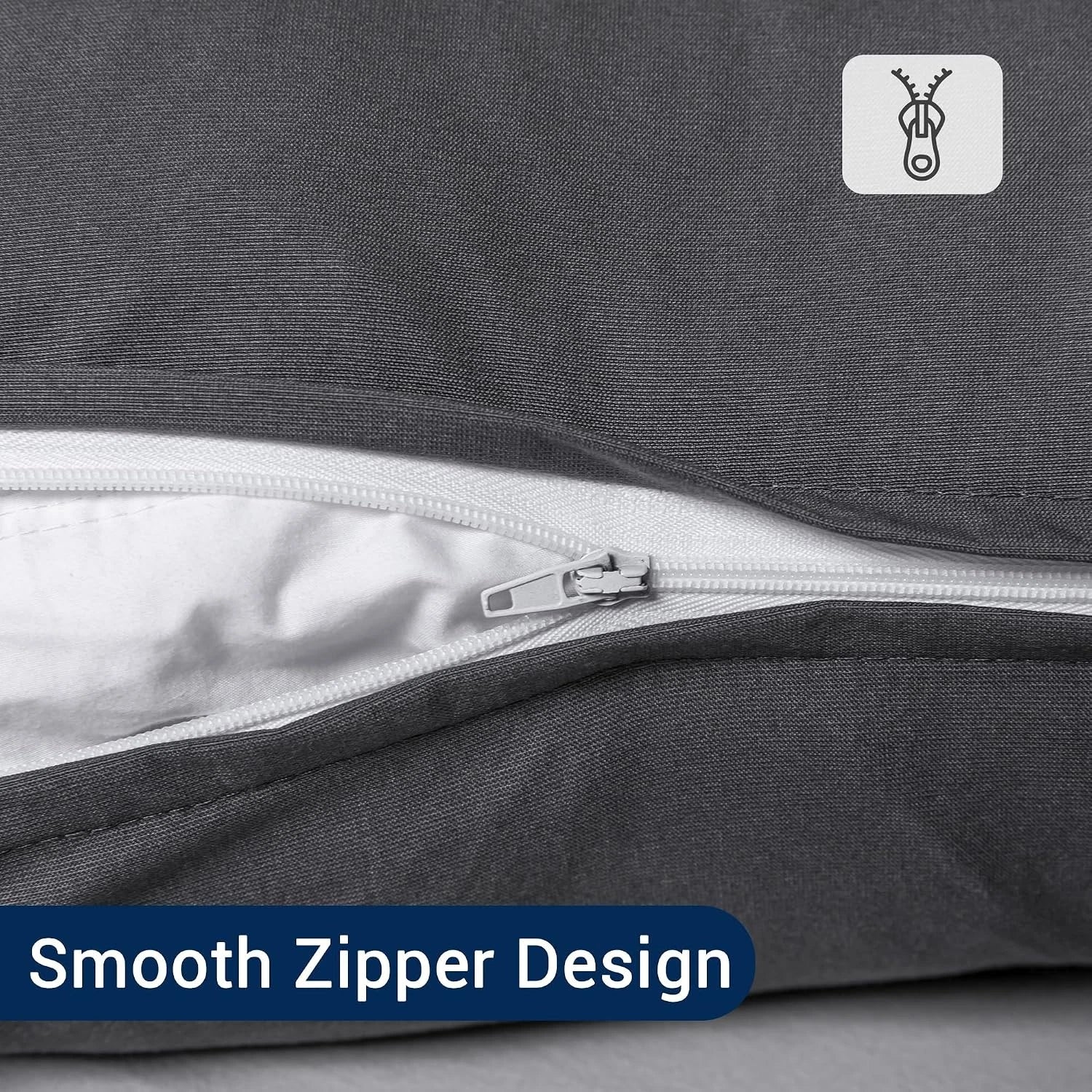 Waterproof Pillow Protector Cover – Zippered, Noiseless & Breathable 4x24