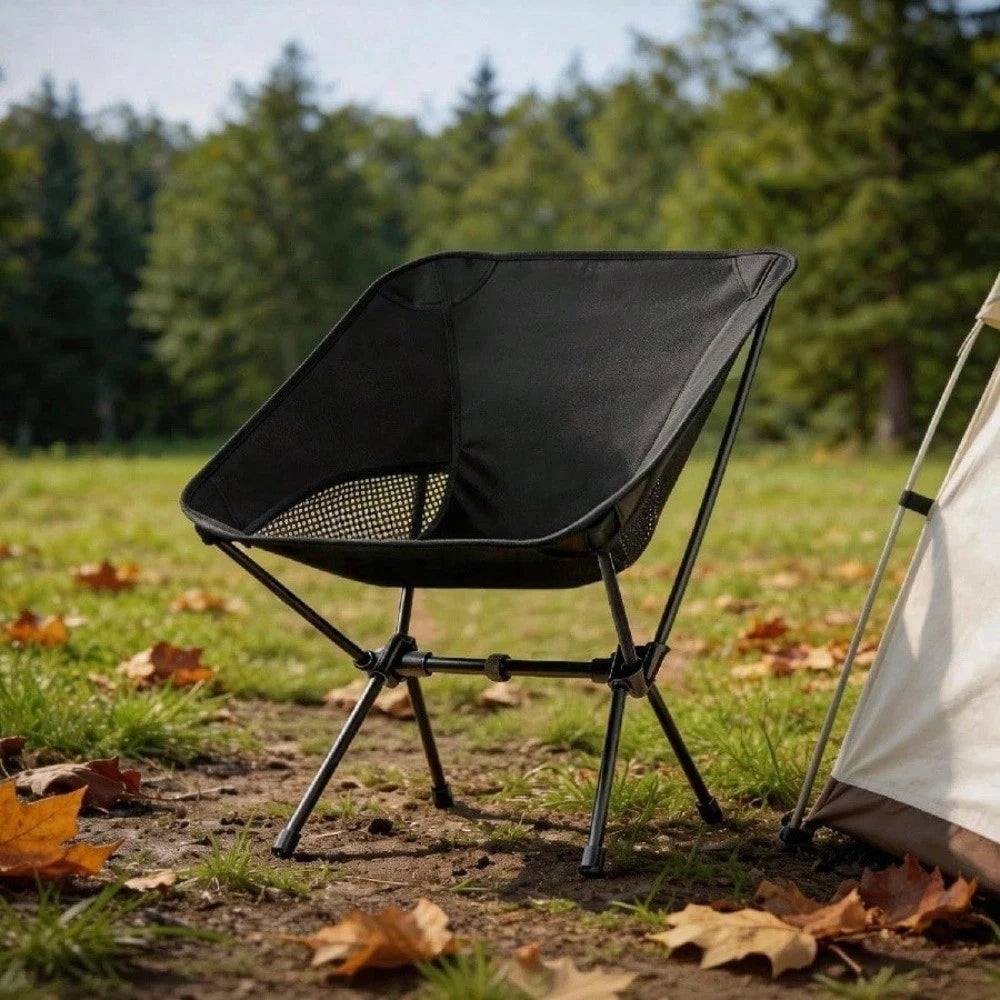 Collapsible Camp Chair with Carrying Bag – Lightweight Folding Outdoor Chair for Camping, Hiking & Beach