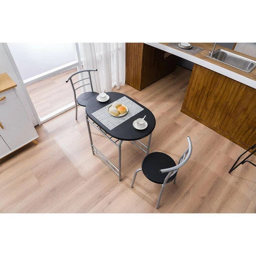Modern 3-Piece Dining Set – Table & 2 Chairs, Space-Saving Design for Kitchen, Breakfast Nook & Small Spaces